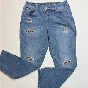 Inc Boyfriend Women's Blue Jeans Regular Fit Size 10